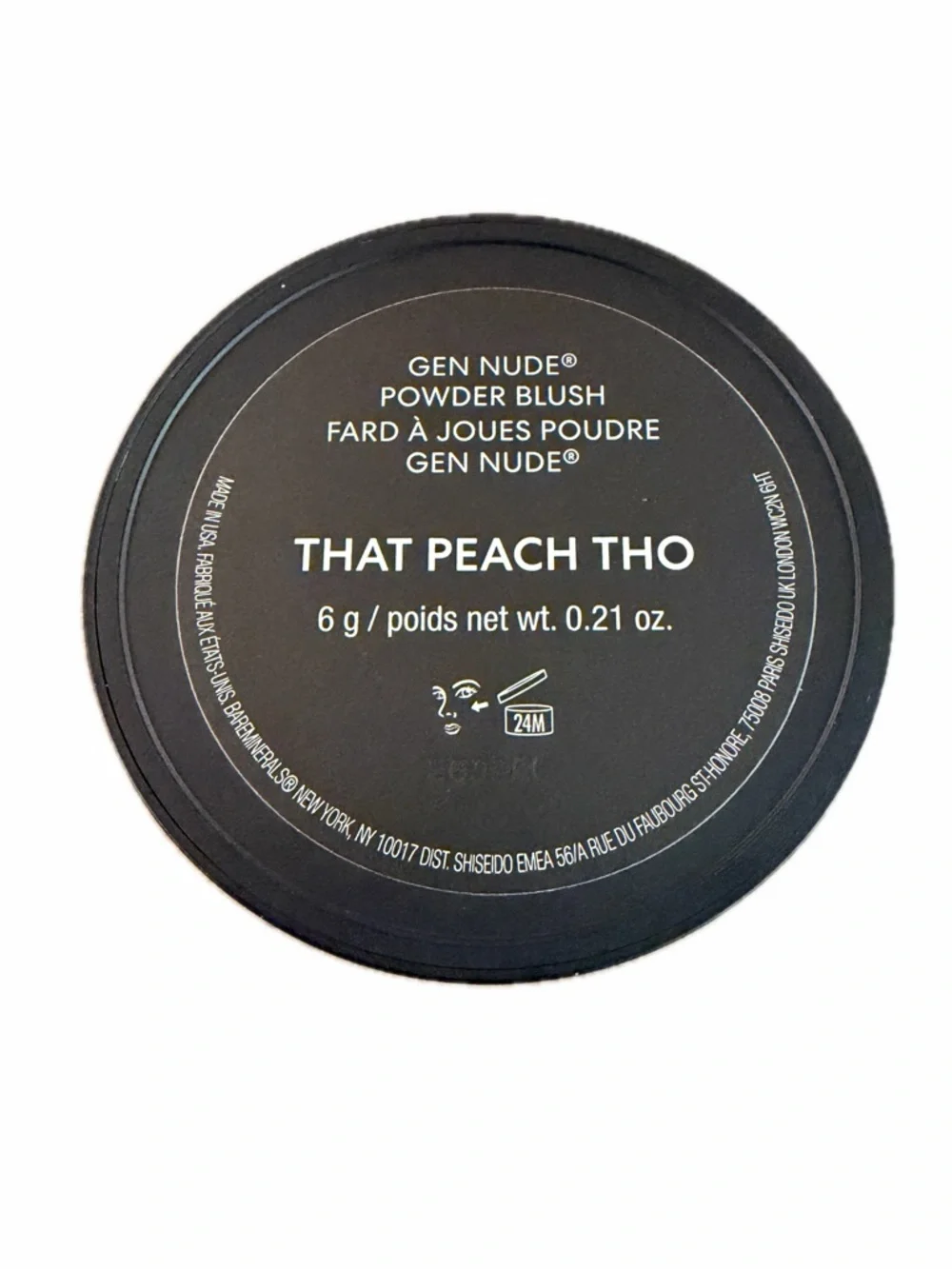 NWT~ bareMinerals Gen Nude Powder Blush~That Peach Tho~ Retail $29